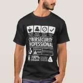Cybersecurity Network Engineer Analyst Cyber T-shirt (Voorkant)