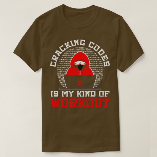 Cybersecurity-professional hacker die codes kraakt t-shirt (Design voorkant)