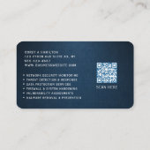 Cybersecurity Service Technicus QR-code Visitekaartje (Achterkant)