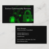 Cybersecurity Services Modern Double Side Visitekaartje (Voorkant / Achterkant)