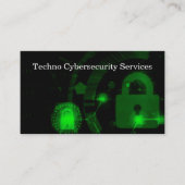 Cybersecurity Services Modern Double Side Visitekaartje (Voorkant)