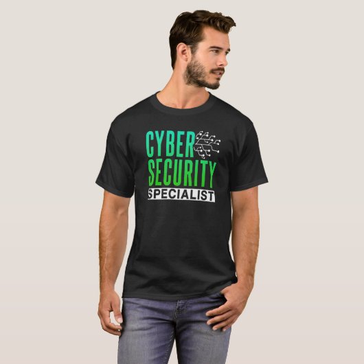 Cybersecurity specialist Hack Hacker Hacker Cyber T-shirt (Voorkant volledig)