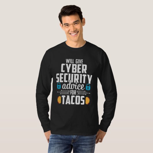 Cybersecurity  Taco Computer Professional Engineer T-shirt (Voorkant volledig)
