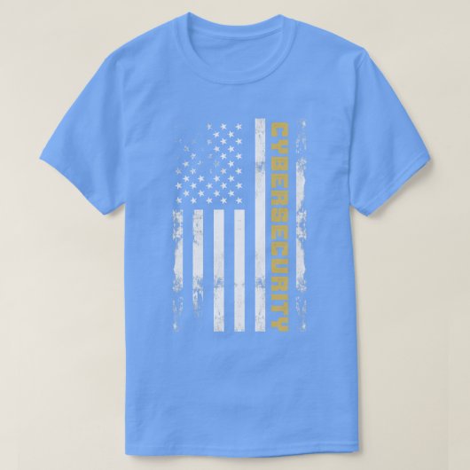 Cybersecurity Verenigde Staten vlag T-shirt (Design voorkant)