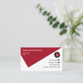 Cybersecurity Vingerafdruk Visitekaartjes (Staand voorkant)