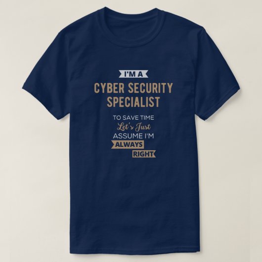 Cybersecurityspecialist T-shirt (Design voorkant)