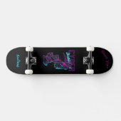 Cyberskateboard met onderschrift en naam persoonlijk skateboard (Horizontaal)