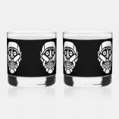 Cybersmily Cyberpunk logo whisky glas (Achterkant)