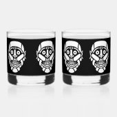 Cybersmily Cyberpunk logo whisky glas (Rechts)