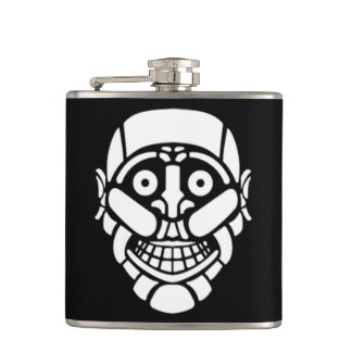 Cybersmily logo Cyberpunk flask Heupfles