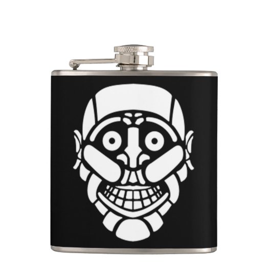 Cybersmily logo Cyberpunk flask Heupfles (Voorkant)