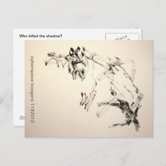 cyberspace boogers 1192012 briefkaart (Voorkant / Achterkant)