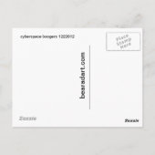 cyberspace boogers 1222012 briefkaart (Achterkant)