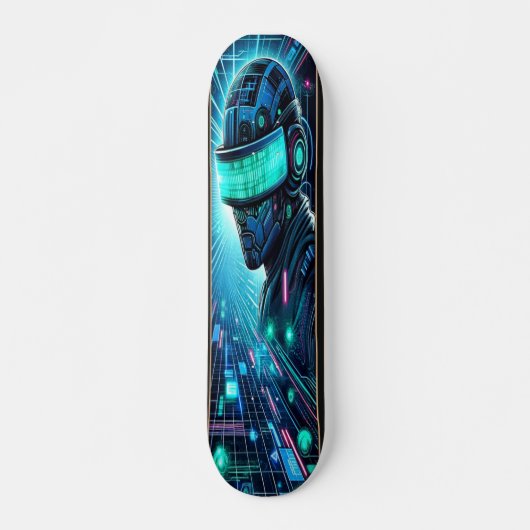 "Cyberspace Conqueror: Het rijk van Hacker Persoonlijk Skateboard (Voorkant)