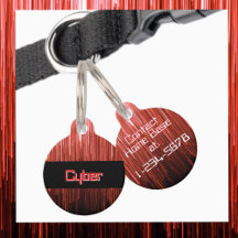 Cyberspace Techno rood en zwart gepersonaliseerd