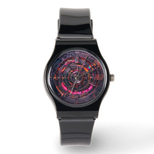 Cybertech Retro Futuristisch Horloge