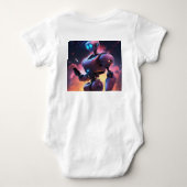 CyberTee Lab: gedurfde Design voor robotliefhebber Romper (Achterkant)