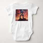 CyberTee Lab: gedurfde Design voor robotliefhebber Romper (Achterkant)