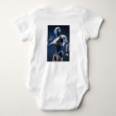 CyberTee Lab: gedurfde Design voor robotliefhebber Romper (Achterkant)