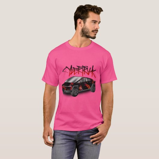 Cybertruck red t-shirt (Voorkant volledig)