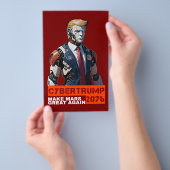 CyberTrump 2076 | Maak Mars weer geweldig Flyer (Hand)