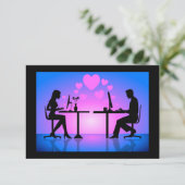 Cyberuitnodiging Kaart (Staand voorkant)