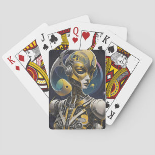 Cybille Ken Gage Cyborg Sci-Fi Pokerkaarten