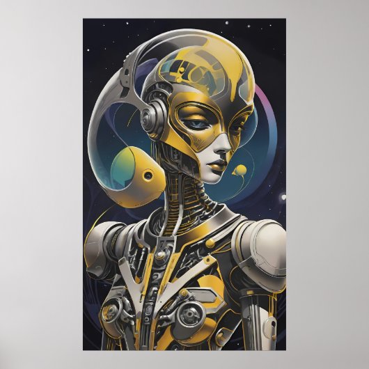Cybille Ken Gage Cyborg Sci-Fi Poster (Voorkant)