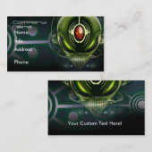 Cyborg Alien Visitekaartjes (Voorkant / Achterkant)