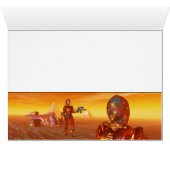 CYBORG ARES IN DESERT HYPERION Science Fiction (Binenzijde Horizontaal (Onderkant))