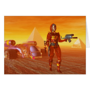 CYBORG ARES IN DESERT HYPERION Science Fiction