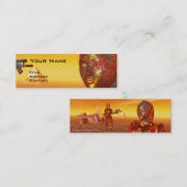 CYBORG ARES IN DESERT OF HYPERION Science Fiction Mini Visitekaartje (Voorkant / Achterkant)