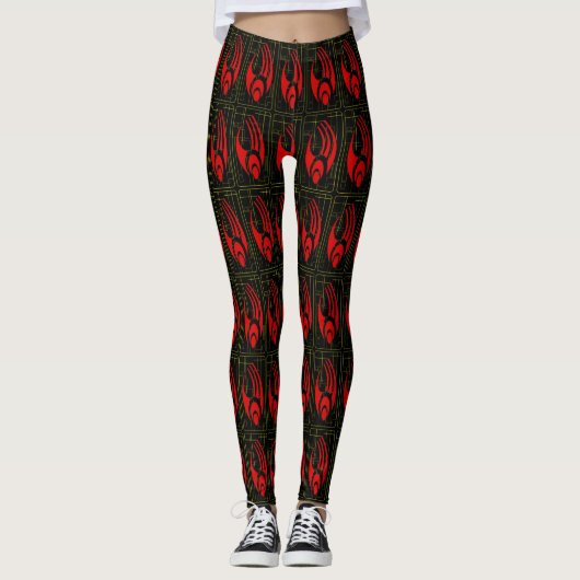 Cyborg benen cosplay patroon leggings (Voorkant)