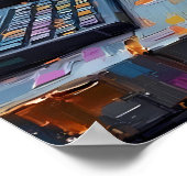 Cyborg bij Terminal Poster (Hoek)