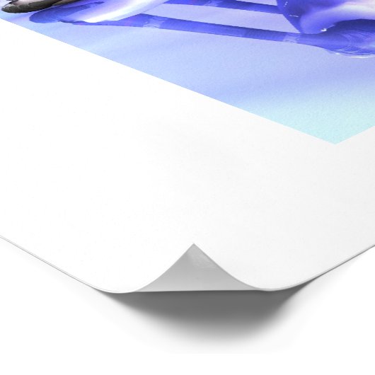 Cyborg Blue Poster (Hoek)