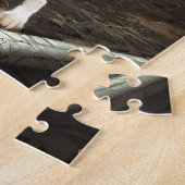 Cyborg Border Collie Jigzaag Puzzle Legpuzzel (Zijkant)