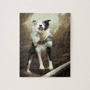 Cyborg Border Collie Jigzaag Puzzle Legpuzzel