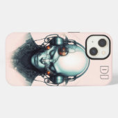 Cyborg Cyberpunk DJ iPhone Hoesje (Achterkant horizontaal)