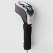 Cyborg Cyberpunk DJ monogram Golfheadcover (Schuin)