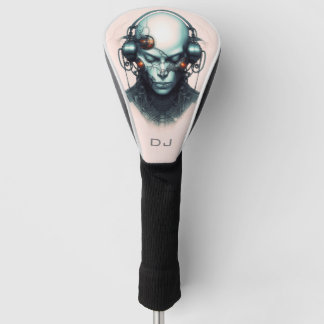 Cyborg Cyberpunk DJ monogram Golfheadcover