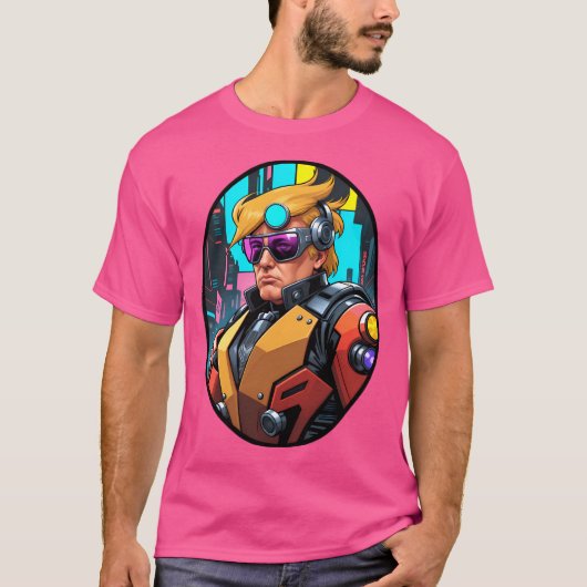 Cyborg Donald Trump T-shirt (Voorkant)