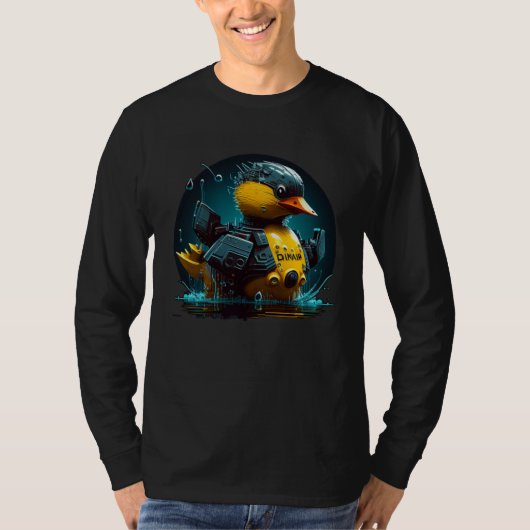 cyborg Duck T-shirt (Voorkant)