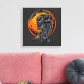 Cyborg Evolutie Canvas Afdruk (Insitu (Woonkamer))