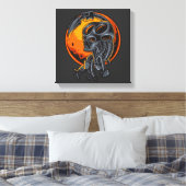 Cyborg Evolutie Canvas Afdruk (Insitu (Slaapkamer))