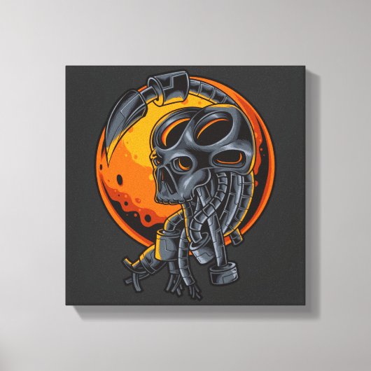 Cyborg Evolutie Canvas Afdruk (Voorkant)