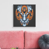 Cyborg Evolutie Canvas Afdruk (Insitu (Woonkamer))