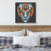 Cyborg Evolutie Canvas Afdruk (Insitu (Slaapkamer))