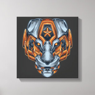 Cyborg Evolutie Canvas Afdruk