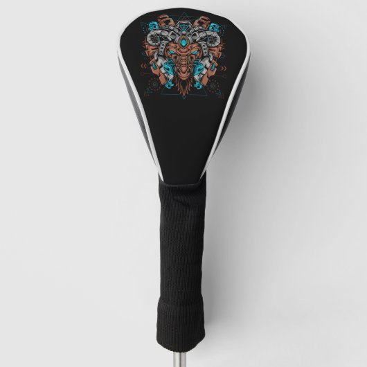 Cyborg Evolutie Golfheadcover (Voorkant)