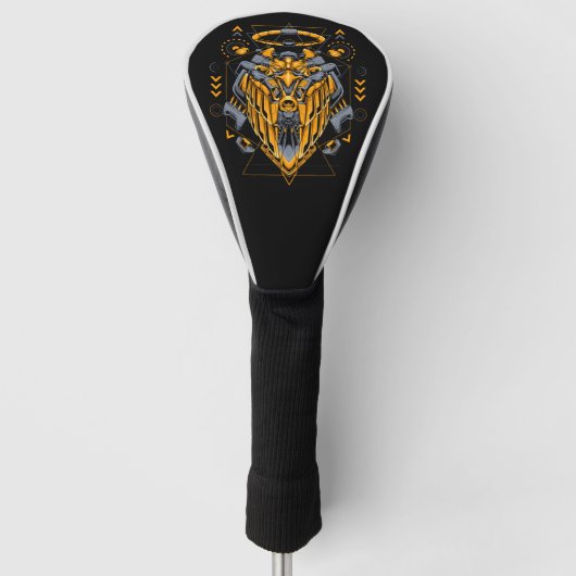 Cyborg Evolutie Golfheadcover (Voorkant)